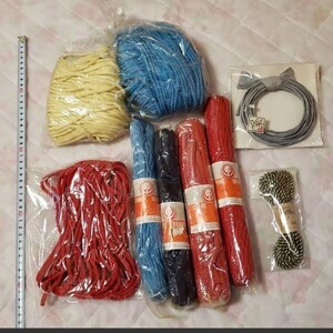 大容量お買い得!カラー紐 手芸 紐 ハンドメイド まとめ売り 巾着紐 手芸 引き揃え糸