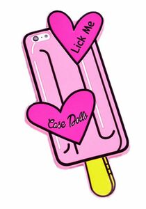 1円～在庫処分 iphone6 / iPhone6S ケース アイスキャンディー お舐め Lick Me しあわせ シリコン かわいい オルチャン ピンク(0)