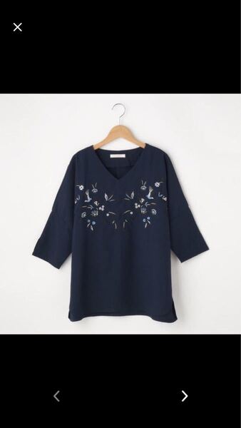 新品 chocol raffine robe 刺繍ブラウス 7分袖