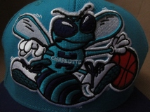 シャーロット ホーネッツ Mitchell&Ness Hugo the Hornet 刺繍 スナップバック キャップ Charlotte Hornets ミッチェル&ネス CAP ハットNBA_画像8