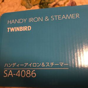TWINBIRD ハンディーアイロン&スチーマー ブルー SA-4086BL