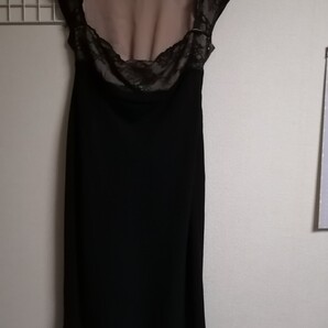 ブラックコーデに!アメリカ現地購入 ワンピース 黒 レース 刺繍レース