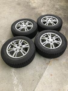 A4608 Exeeder 15X6Jin45 pcd114.3 195/65R15 ダンロップ 15年製 スタッドレスタイヤセット