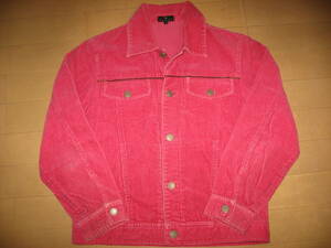 BASICS 150 denim jacket pink jacket long sleeve jumper outer garment red 