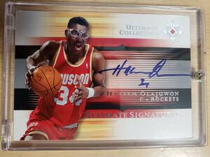 サイン 2005 -06 UD Ultimate Collection HAKEEM OLAJUWON Auto / ハキーム オラジュワン Autograph 