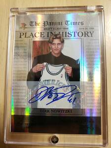 SP autograph 2010 -11 Panini Contenders DIRK NOWITZKI Auto / dark nowi exist Autograph Place in History