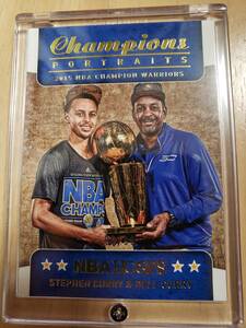 99枚限定 2015 -16 Panini Hoops Champions Portraits Stephen & Dell Curry / ステフェン & デル カリー Father & Son 