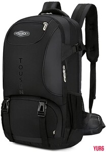 65L大容量の登山リュック バックパック リュックサック 防水 軽量 多機能 キャンプ用リュック キャンプ アウトドア ブラック