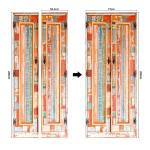 ウォールステッカー シール ドアステッカー 高品質 室内用 ドア装飾シート 防水シール 部屋 玄関 ドアシート 3D ドア壁紙 DIY おしゃれ
