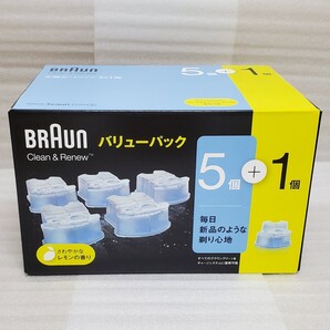 BRAUN ブラウン クリーン&リニューシステム専用 洗浄液 カートリッジ CCR5CR+1 (5個+1個) 6個入り