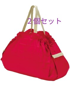 マーナ(MARNA) Shupattoコンパクトバッグ L レッドエコバッグ