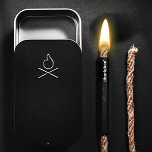 《BOX》【uberleben Tindar Wick + Bellow】キャンプ ブッシュクラフト 焚き火 ファイヤースターター