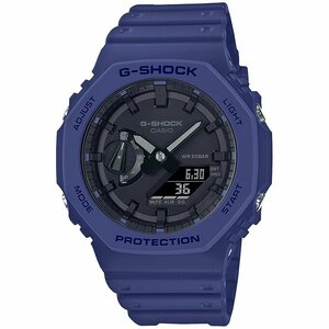 即決【G-SHOCK アナデジ 樹脂バンド八角形 ネイビー メンズ腕時計】 GA-2100-2AJF 新品