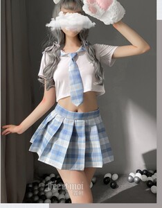 マイクロ セーラー服 チェック柄 制服 コスプレ衣装