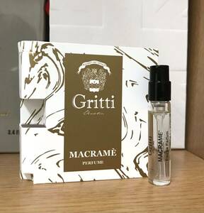 《送料無料》 グリッティ マクラメ オードパルファム 2ml サンプル ※未使用※ Gritti MACRAME EDP