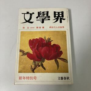 ◇ 文学界 珠玉 開高健 柄谷行人の世界 文藝春秋 1990年 新年特別号 ♪GM07