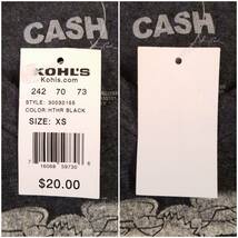 魅惑のバンドT特集! 新品『KOHL'S × JOHNNY CASH(ジョニー・キャッシュ)』半袖Tシャツ ヘザーブラック サイズXS／ロックT_画像4