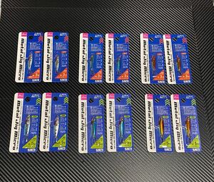 ダイソー メタルジグマイクロ 全種類12個　 5gx6個x3色・3gx6個x3色