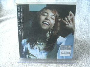 ★未開封★ 福原美穂 【LET IT OUT】 初回盤：CD+DVD 紙ジャケ