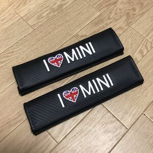 シートベルトパッド 【ユニオンジャック 】アイラブミニ ミニクーパー MINI ロールスロイス BMW ベントレー ワーゲン ジャガー