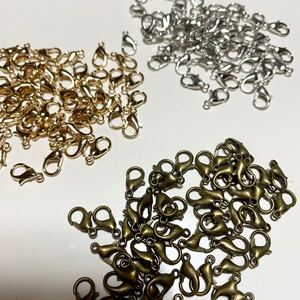 残りわずか カニカン 12mm KCゴールド シルバー 金古美 各50個