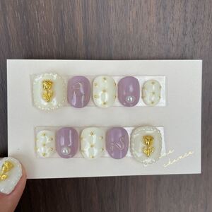 ネイルチップ No.18 フラワーネイル