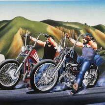 ポスター★David Mann 211『Help, Flat Tire』★ハーレーダビッドソン/Chopper/イージーライダー/ショベル/ヘルズエンジェルズ_画像3