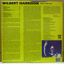 WILBERT HARRISON-Listen To My Song (US Orig.Mono LP)_画像2