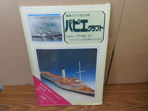 未使用 パピエクラフト 船・飛行機・乗物シリーズ No.1437　蒸気船 ホーヘンツバイル （中級)　1/100　ペーパークラフト
