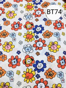 BTS BT21 TinyTAN タイニータン 生地 ハンドメイド ハギレ はぎれ 布
