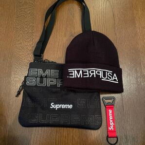 Supreme ビーニー ショルダーバッグ キーホルダー