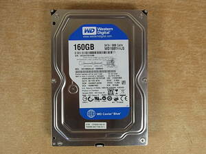 ◎F/526●ウェスタン・デジタル Western Digital☆3.5インチHDD(ハードディスク)☆160GB SATA300 7200rpm☆WD1600AAJS☆中古品