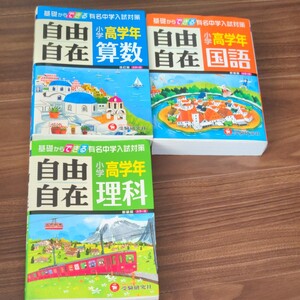 自由自在 中学受験 受験研究社 算数 理科 国語