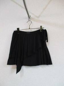 ROSEBUD black cut flair miniskirt (USED)100116