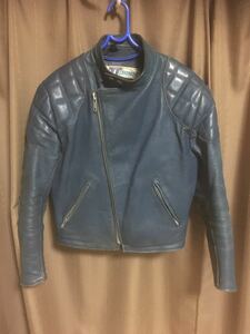 70s TT Leathers Vintage leather Rider's England made highway man Alba -to zipper long Jean rare model 