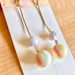 和菓子イヤリング・ピアス (ゆれタイプ)