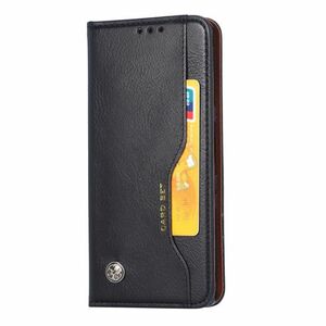 iPhone 12 Pro Max case iPhone 12 Pro Max leather case 6.7 -inch purse type notebook type card storage black