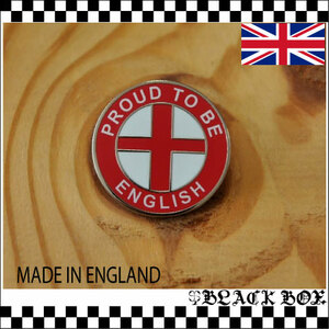 ピンズ ピンバッジ ラペルピン PROUD TO BE ENGLISH イングリッシュ セントジョージ イギリス UK GB ENGLAND イングランド 英国製 256