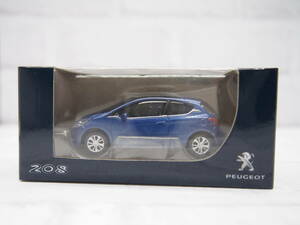 1/64　ミニカー　プジョー PEUGEOT　208　ブルー　ノレブ　非売品　カラーサンプル