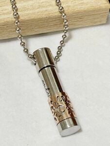 [ new goods unused same day shipping ] atomizer pendant necklace silver pink ... ash memorial pet dog cat at hand ....