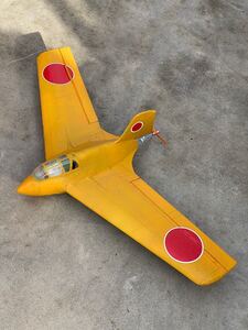 自作オリジナル 秋水 ラジコン飛行機 ブラシレスモーター 1点もの動作品