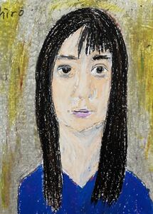 Art hand Auction Maler Hiro C Hallo zur Traurigkeit, Kunstwerk, Malerei, Pastellmalerei, Buntstiftzeichnung