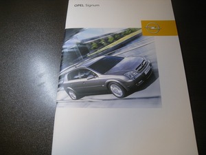 *C2099 abroad catalog . language Opel Signum 