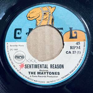 ‘69 // 初期レゲエ// スキンズ / The Maytones - Sentimental Reason / Lover Girl