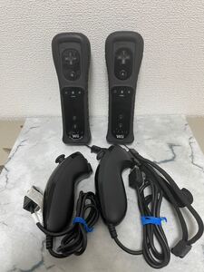 wiiコントローラーセット 黒 Wiiリモコンプラス ブラック 任天堂 純正品