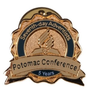 SI73 Seventh-day Adventists Potomac Conference 5years ピンバッジ ピンズ バッジ USA アメリカ 米国 輸入雑貨