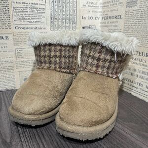 Harris Tweed ハリスツイード ムートンブーツ 16㎝