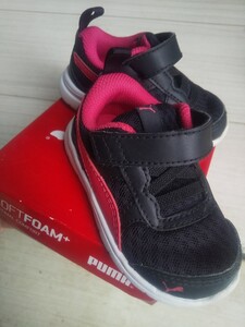 PUMA プーマ 軽量ベビースニーカー ベルクロ インファント 男女兼用 13cm ソフトフォーム 美品