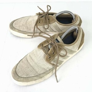 adidas/アディダス★Seeley Boat/シーリー/ローカットスニーカー【27.5/ベージュ】◆C-178