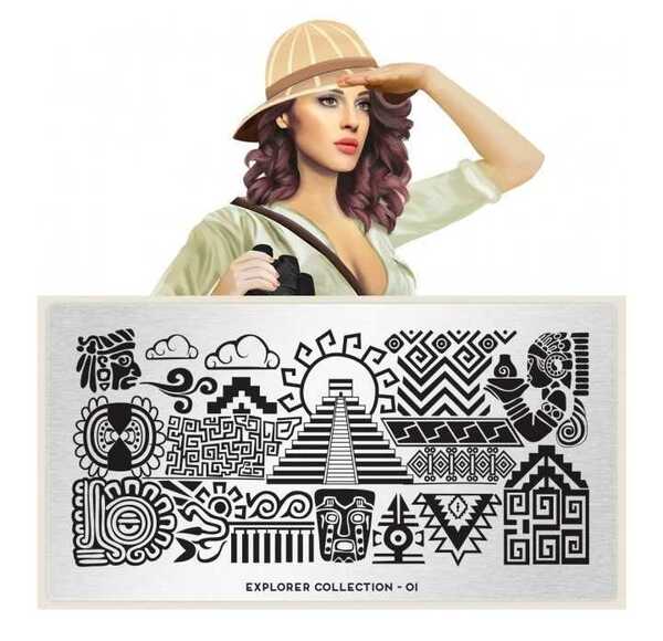Moyou London ネイルスタンププレート EXPLORER01